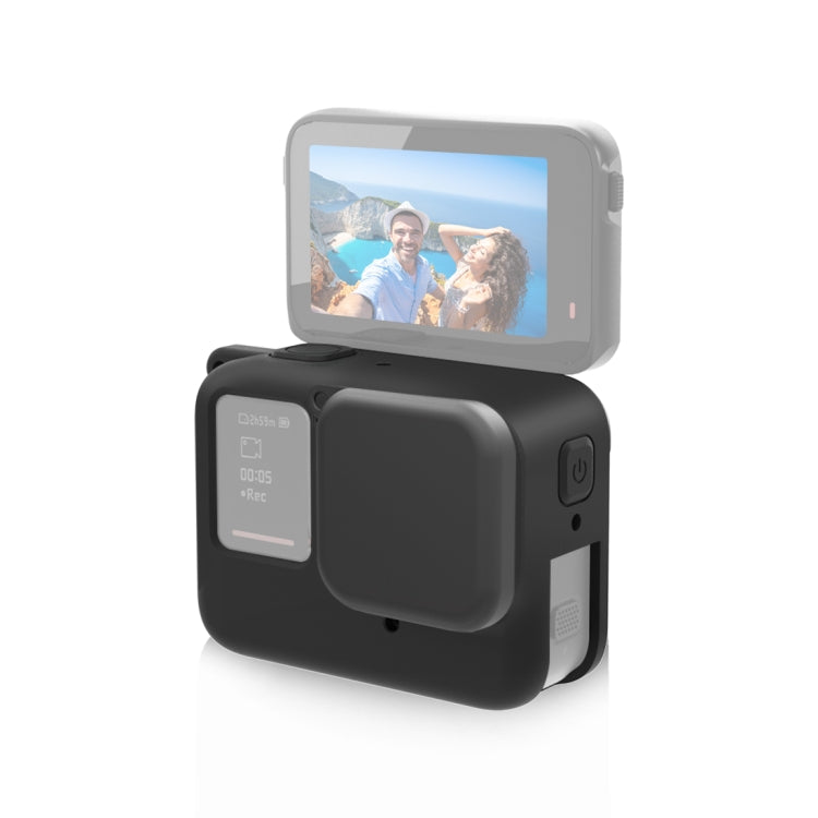 For Insta360 Ace Pro PULUZ Body Silicone Protective Case with Lens Cap (Black) by PULUZ