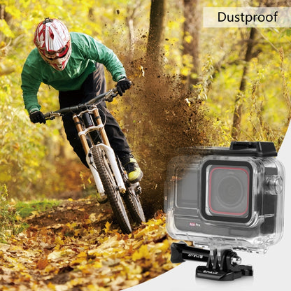 For Insta360 Ace Pro / Pro 2 PULUZ 60m Underwater Waterproof Housing Case with Base Adapter & Screw (Transparent) by PULUZ