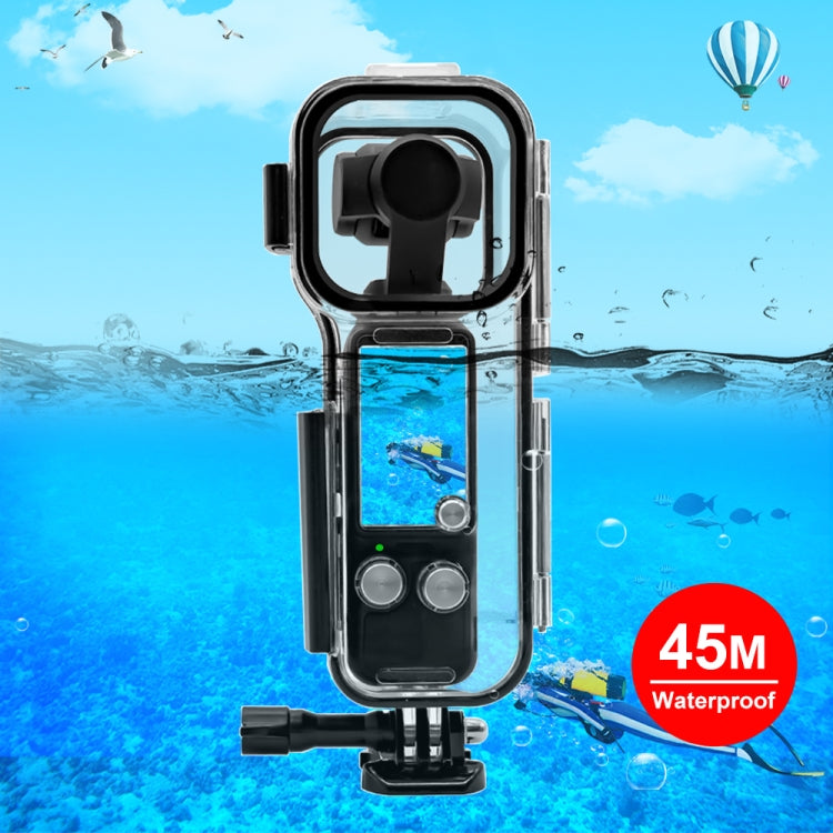 For DJI Osmo Pocket 3 PULUZ 45m Underwater Waterproof Housing Diving Case (Transparent) by PULUZ