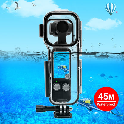 For DJI Osmo Pocket 3 PULUZ 45m Underwater Waterproof Housing Diving Case (Transparent) by PULUZ