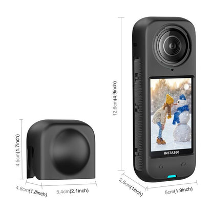 For Insta360 X4 PULUZ Full Body Dust-proof Silicone Protective Case (Black) by PULUZ