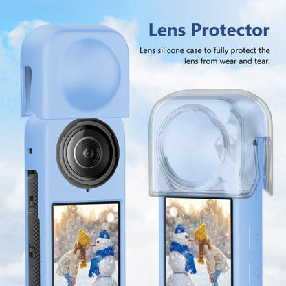 For Insta360 X4 PULUZ Full Body Dust-proof Silicone Protective Case (Blue) by PULUZ