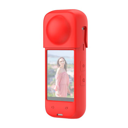 For Insta360 X4 PULUZ Full Body Dust-proof Silicone Protective Case (Red) by PULUZ