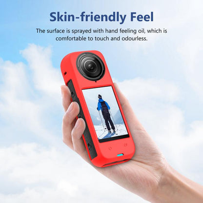 For Insta360 X4 PULUZ Full Body Dust-proof Silicone Protective Case (Red) by PULUZ