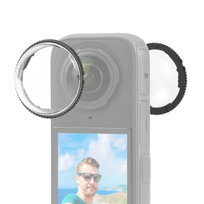 For Insta360 X4 PULUZ Rotation PC Lens Guard Protective Cover (Transparent) by PULUZ