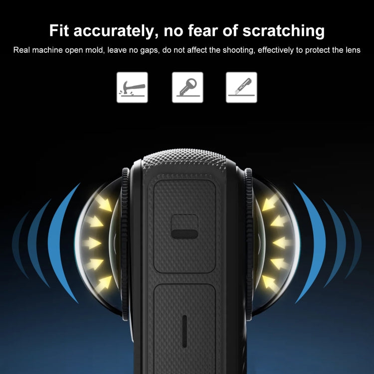 For Insta360 X4 PULUZ Rotation PC Lens Guard Protective Cover (Transparent) by PULUZ