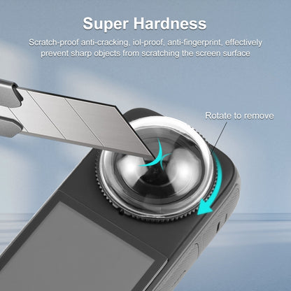 For Insta360 X4 PULUZ Rotation PC Lens Guard Protective Cover (Transparent) by PULUZ