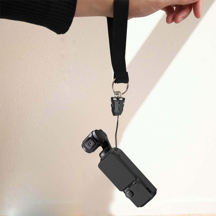 For DJI OSMO Pocket 3 PULUZ 2 in 1 Silicone Cover Case Set with Strap (Black) by PULUZ