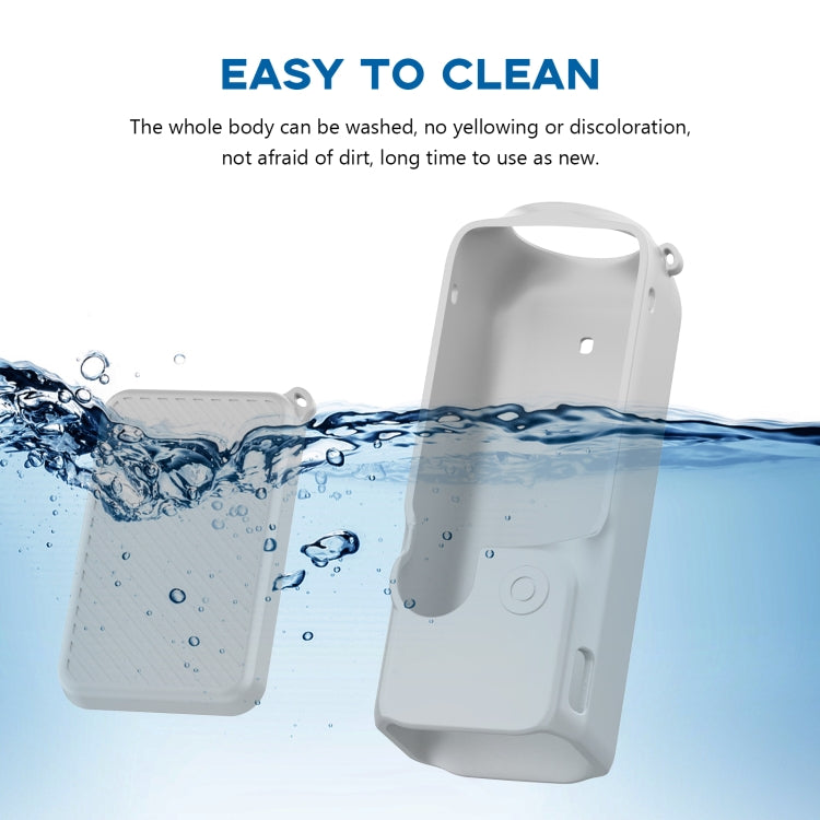 For DJI OSMO Pocket 3 PULUZ 2 in 1 Silicone Cover Case Set with Strap (Grey) by PULUZ