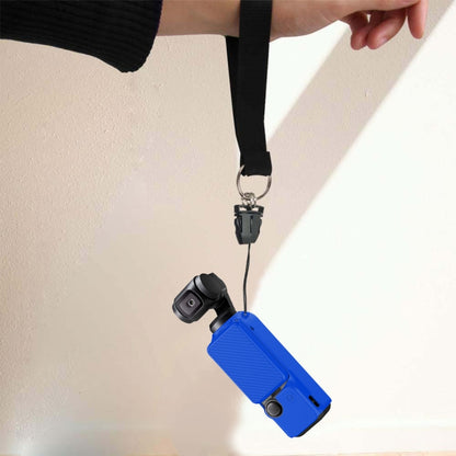 For DJI OSMO Pocket 3 PULUZ 2 in 1 Silicone Cover Case Set with Strap (Blue) by PULUZ