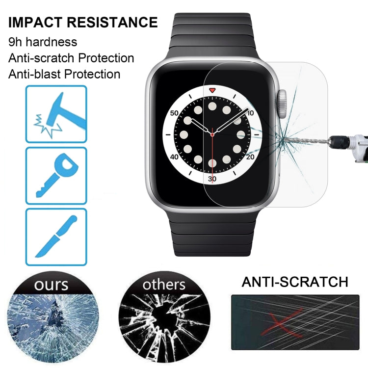 For Apple Watch Edition 38mm 38mm Dial Diameter 9H+ Surface Hardness 2.5D Explosion-proof Tempered Glass Film by bashfashion