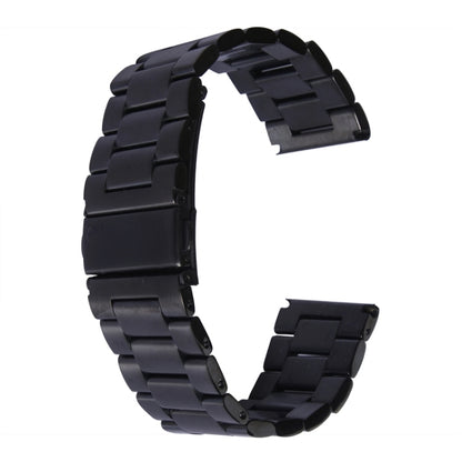 For Apple Watch 42mm Classic Buckle Steel Watch Band, Only Used in Conjunction with Connectors ( S-AW-3293 )(Black) by bashfashion