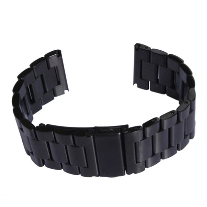 For Apple Watch 42mm Classic Buckle Steel Watch Band, Only Used in Conjunction with Connectors ( S-AW-3293 )(Black) by bashfashion