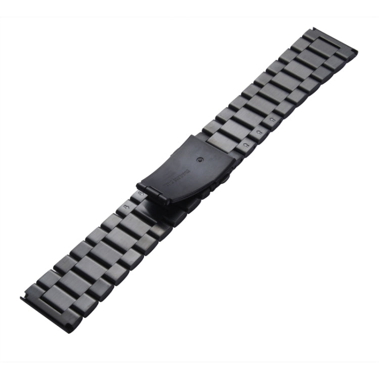 For Apple Watch 42mm Classic Buckle Steel Watch Band, Only Used in Conjunction with Connectors ( S-AW-3293 )(Black) by bashfashion