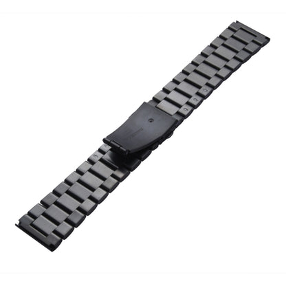 For Apple Watch 42mm Classic Buckle Steel Watch Band, Only Used in Conjunction with Connectors ( S-AW-3293 )(Black) by bashfashion