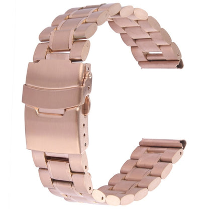 For Apple Watch 42mm Black Steel Watch Band, Only Used in Conjunction with Connectors (S-AW-0062)(Gold) by bashfashion