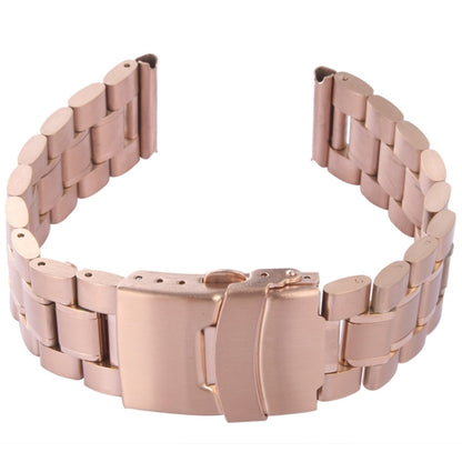 For Apple Watch 42mm Black Steel Watch Band, Only Used in Conjunction with Connectors (S-AW-0062)(Gold) by bashfashion