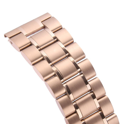 For Apple Watch 42mm Black Steel Watch Band, Only Used in Conjunction with Connectors (S-AW-0062)(Gold) by bashfashion