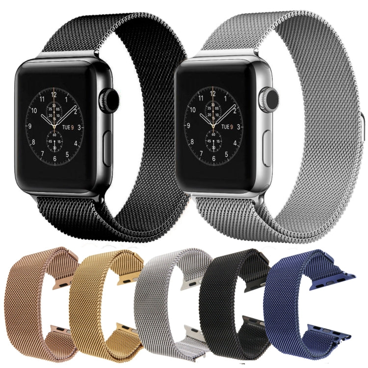 For Apple Watch 38mm Milanese Loop Magnetic Stainless Steel Watchband(Silver) by bashfashion