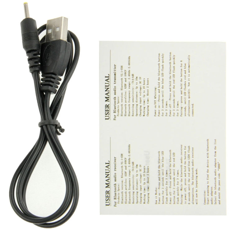 Bluetooth 2.1 Stereo Transmitter for iPhone, Samsung, HTC, Sony, Google, Huawei, Xiaomi and other Smartphones, Function Range: 10meters (Black) by bashfashion