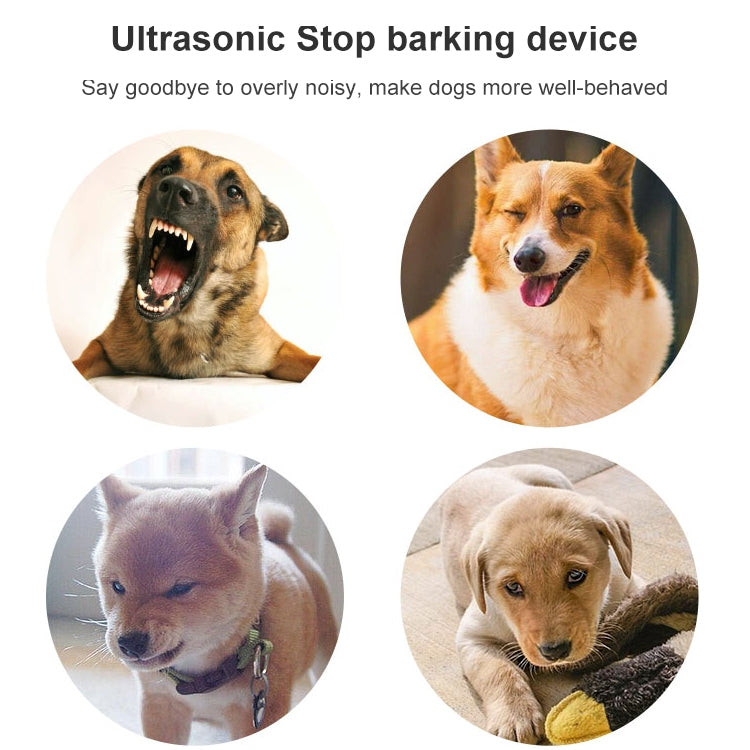 Ultrasonic Bark Stop Collar(White) by bashfashion