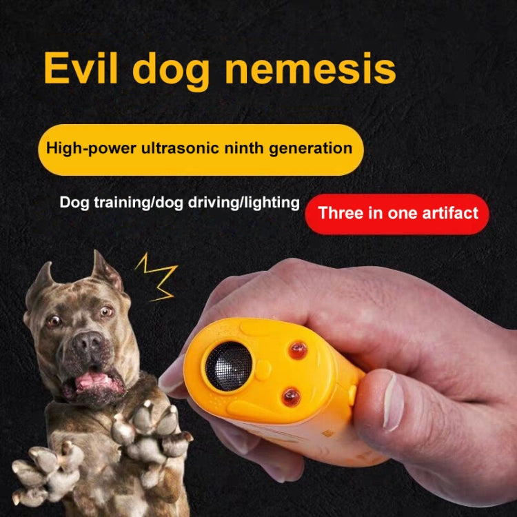 3 in 1 (Training dog, Banish dog, Lighting)(Yellow) by bashfashion