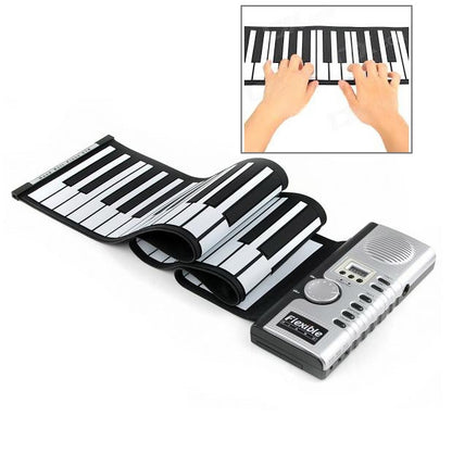 Datopal 61 Key Roll Up Soft Keyboard Piano MIDI by bashfashion