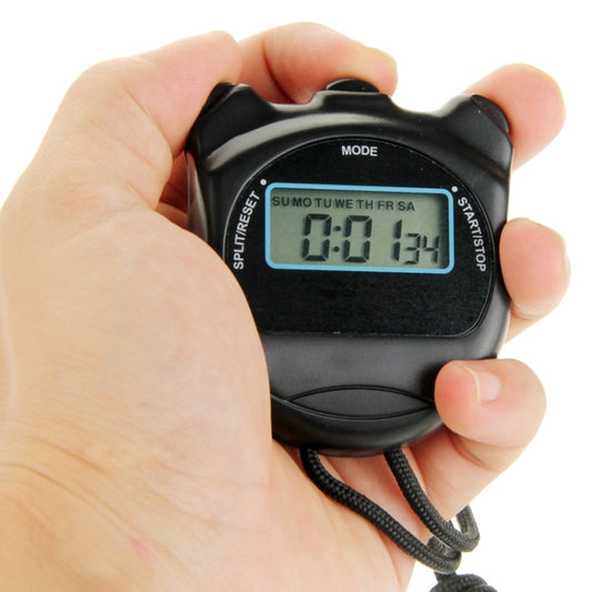 PS50 Stopwatch Professional Chronograph Handheld Digital LCD Sports Counter Timer with Strap by bashfashion