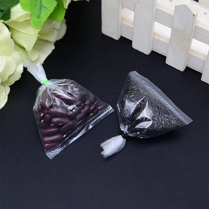 100 PCS Sealer Closer Machine Special Transparent Plastic Bag with Customized Logo & Design, Size: 18cm x 26cm by bashfashion