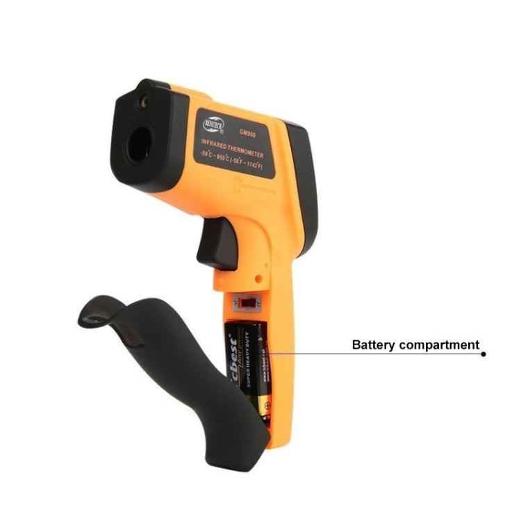 Infrared Thermometer, Temperature Range: -18 - 1150 Degrees Celsius(Orange) by bashfashion