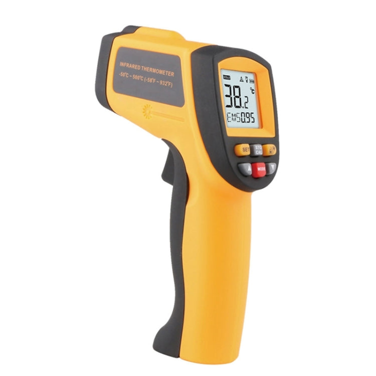 Infrared Thermometer, Temperature Range: 200 - 1650 Degrees Celsius(Orange) by bashfashion