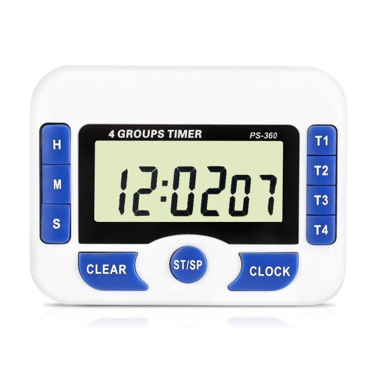 PS-360 4 Groups Alarm Timer Digital Kitchen Countdown Clock by bashfashion