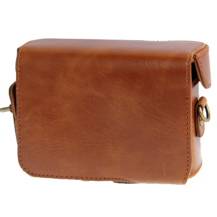 Leather Camera Case Bag for Sony HX50 (Brown) by bashfashion