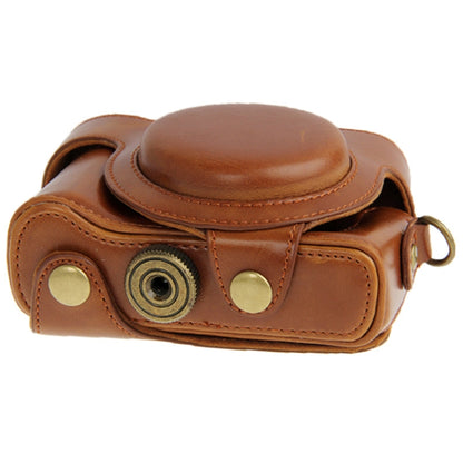 Leather Camera Case Bag for Sony HX50 (Brown) by bashfashion
