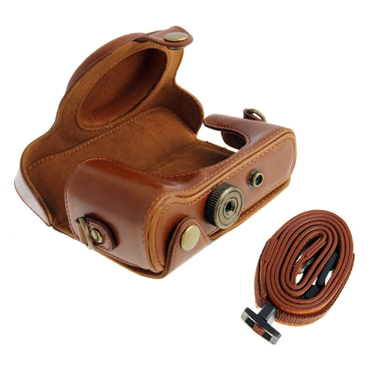 Leather Camera Case Bag for Sony HX50 (Brown) by bashfashion