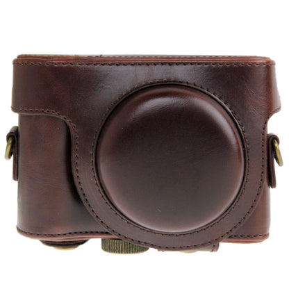 Leather Camera Case Bag for Sony HX50 (Coffee) by bashfashion