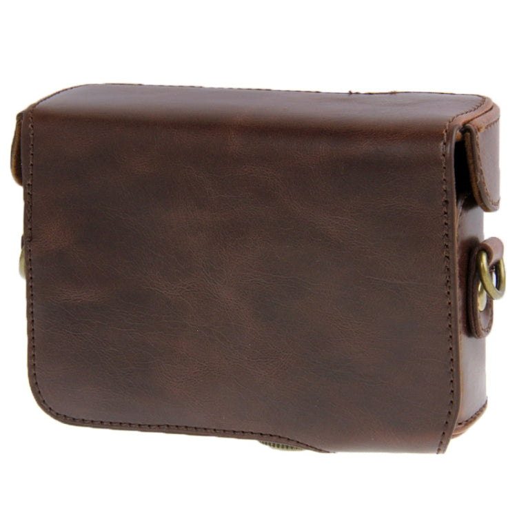 Leather Camera Case Bag for Sony HX50 (Coffee) by bashfashion