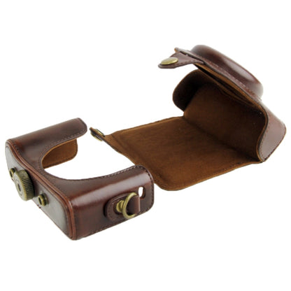 Leather Camera Case Bag for Sony HX50 (Coffee) by bashfashion