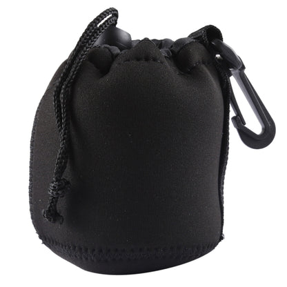 Neoprene SLR Camera Lens Carrying Bag Pouch Bag with Carabiner, Size: 8x10cm(Black) by bashfashion