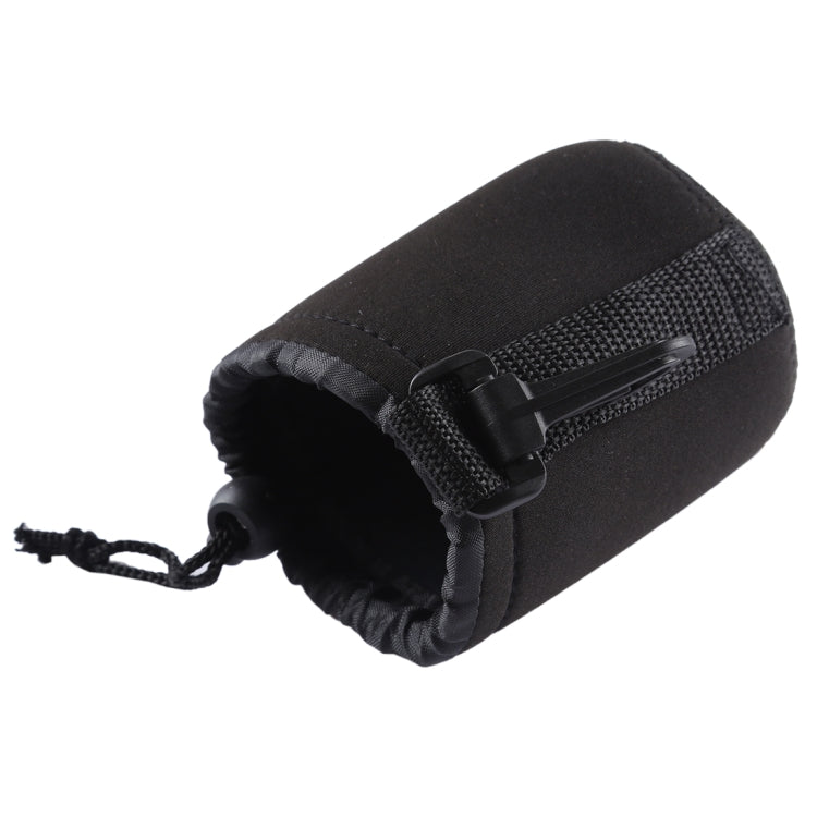 Neoprene SLR Camera Lens Carrying Bag Pouch Bag with Carabiner, Size: 8x10cm(Black) by bashfashion