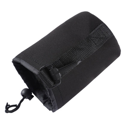 Neoprene SLR Camera Lens Carrying Bag Pouch Bag with Carabiner, Size: 10x14cm(Black) by bashfashion