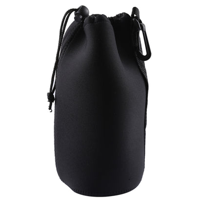Neoprene SLR Camera Lens Carrying Bag Pouch Bag with Carabiner, Size: 10x22cm(Black) by bashfashion
