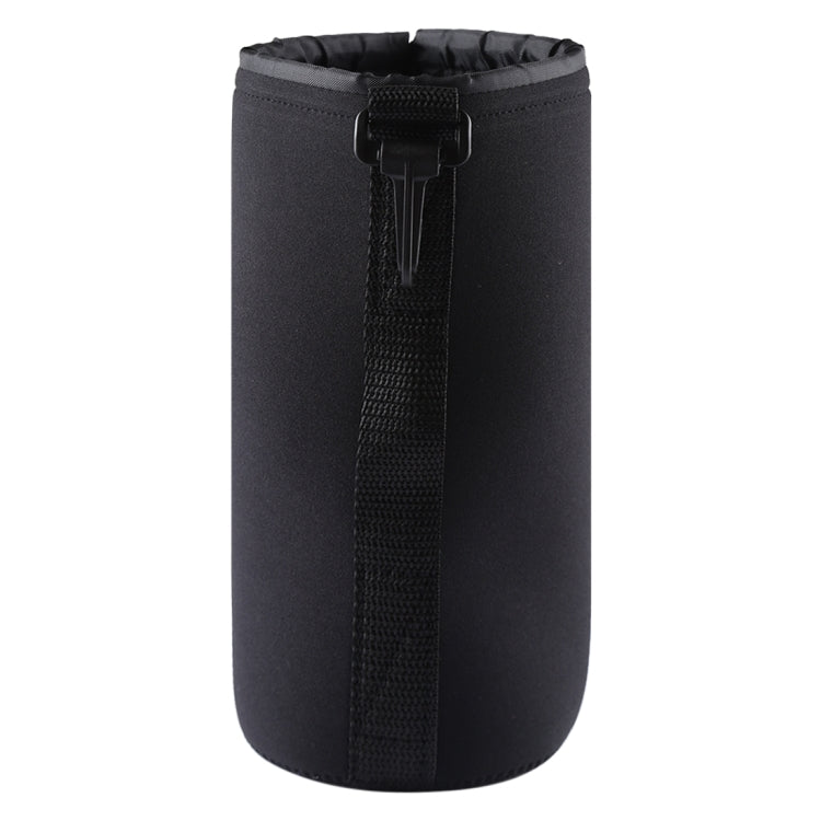 Neoprene SLR Camera Lens Carrying Bag Pouch Bag with Carabiner, Size: 10x22cm(Black) by bashfashion