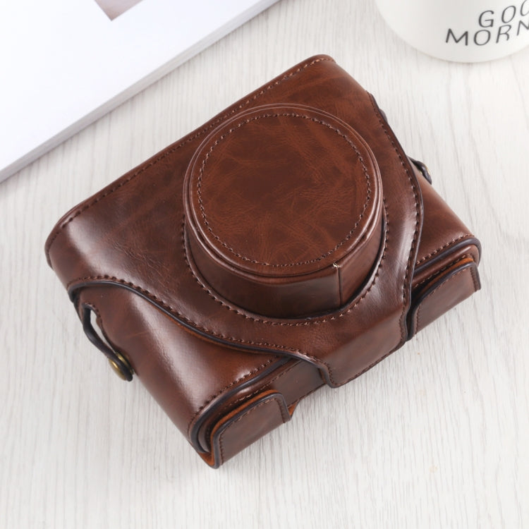 Full Body Camera PU Leather Case Bag with Strap for FUJIFILM X10 / X20(Coffee) by bashfashion