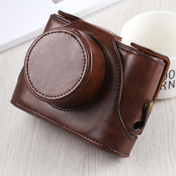 Full Body Camera PU Leather Case Bag with Strap for FUJIFILM X10 / X20(Coffee) by bashfashion