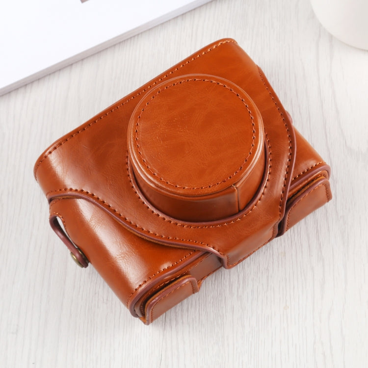 Full Body Camera PU Leather Case Bag with Strap for FUJIFILM X10 / X20(Brown) by bashfashion