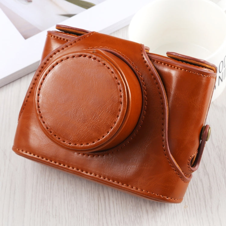 Full Body Camera PU Leather Case Bag with Strap for FUJIFILM X10 / X20(Brown) by bashfashion