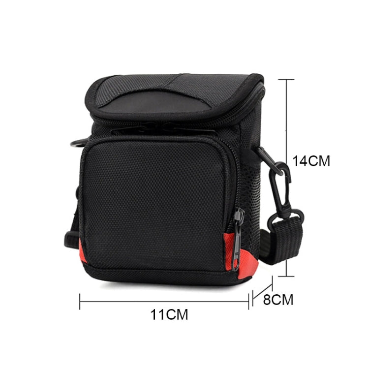 Universal Mini Digital Cloth Camera Bag with Strap, Size: 115 x 105 x 155mm(Black) by bashfashion