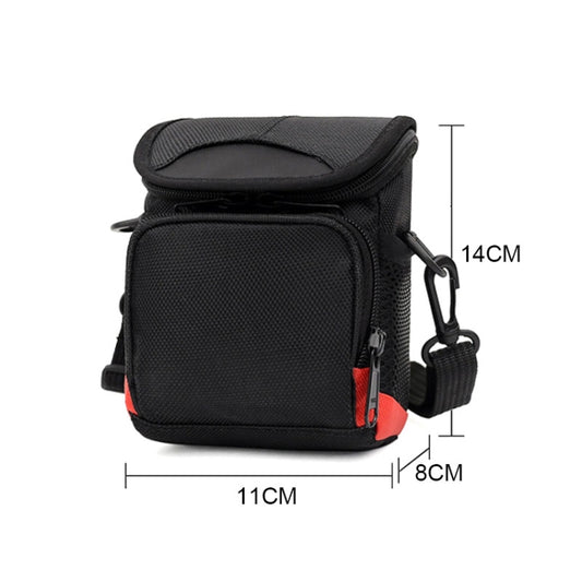 Universal Mini Digital Cloth Camera Bag with Strap, Size: 115 x 105 x 155mm(Black) by bashfashion