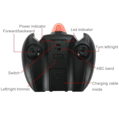 Superior Cool Infrared Control Toy Car Remote Control RC Wall Climber Car Climbing Stunt Car(Red) by bashfashion